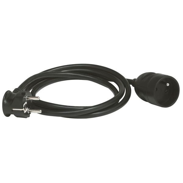 Cordon Prolong.2P+T 5M Noir legrand 051610