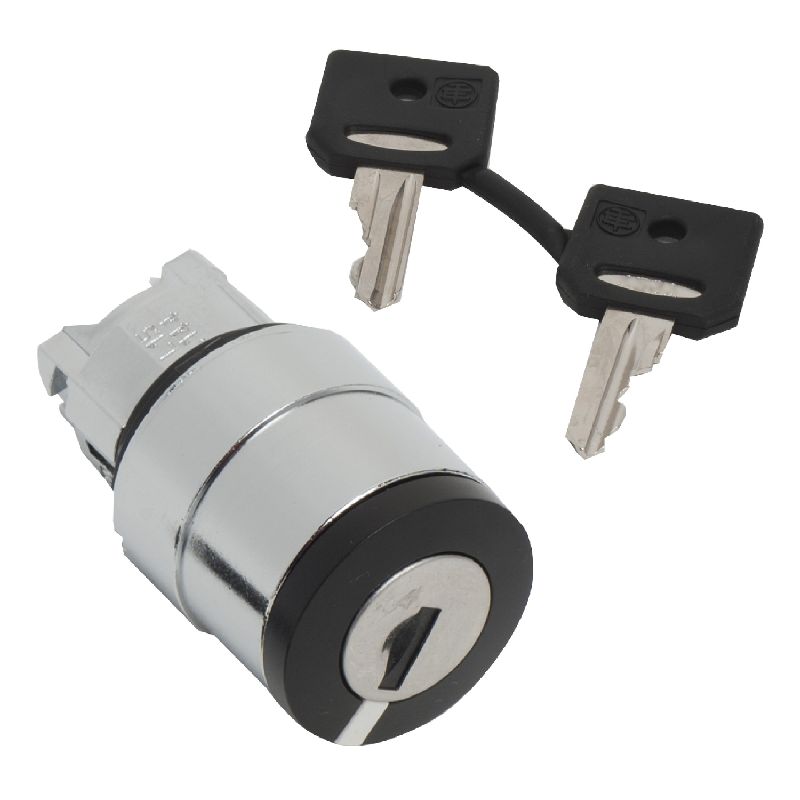 Harmony XB4 - tête bouton tournant à clé 458A - Ø2 ZB4BG310