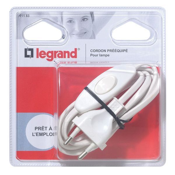 Cordon Pre-Equipe Pour Lampe Blanc legrand 091183