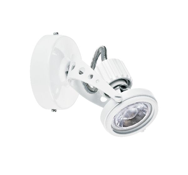 Yeo 01 - spot sur patère gu10, blanc, a/lpe led 6w 3000k 500lm incl - 0238