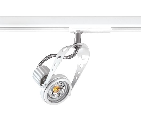 Yeo 029 - spot rail 1 all. 029 gu10, blanc, a/lpe led 6w 3000k 500lm i - 0268