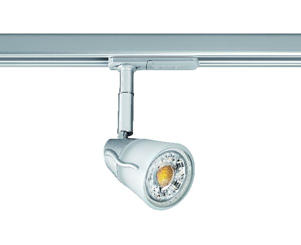 Diam 029 - spot rail 1 all. 029 gu10, blanc, a/lpe led 6w 3000k 500lm - 0325