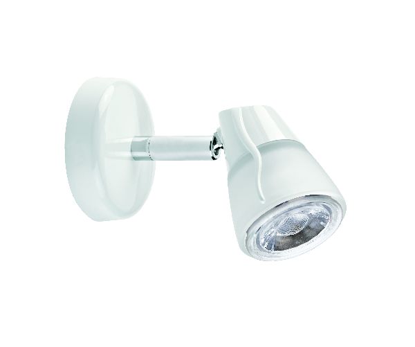 Diam 01 - spot sur patère gu10, blanc, a/lpe led 6w 3000k 500lm incl - 1381