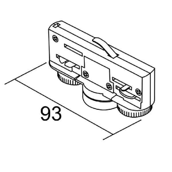 Adaptateur pour rail 3 allumages - 16340