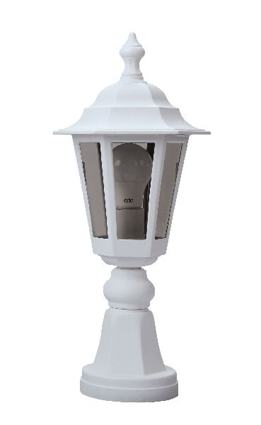 Niza - borne ext. ip43 ik02, blanc, e27 60w max., lampe non incl., hau - 1938