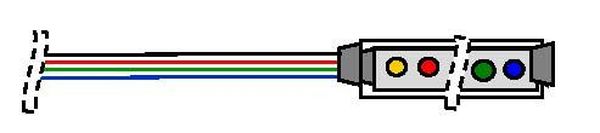 Câble de raccordement alimentation/séquenceur 3m pour meteor - 2379