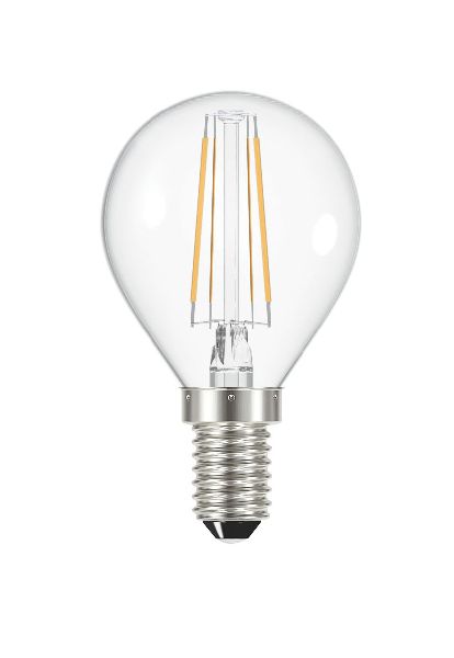 Lampe sphérique e14 filament led 4w 2700k 450lm, cl.énerg.a++, 15000h - 2894