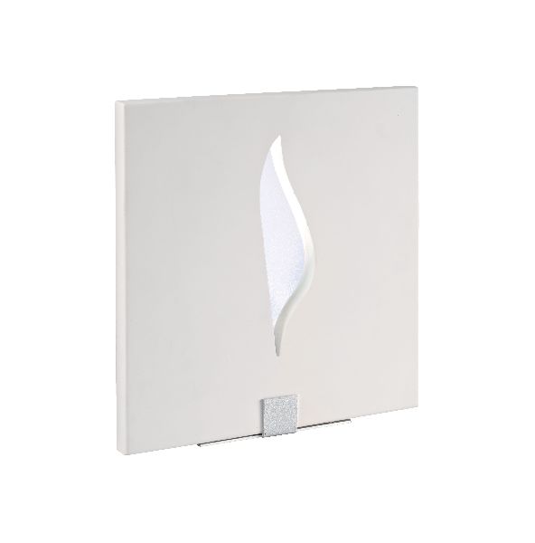 Flamme - applique mur plâtre, carré, blanc, led intég. 3x1,2w 6300k 22 - 3023