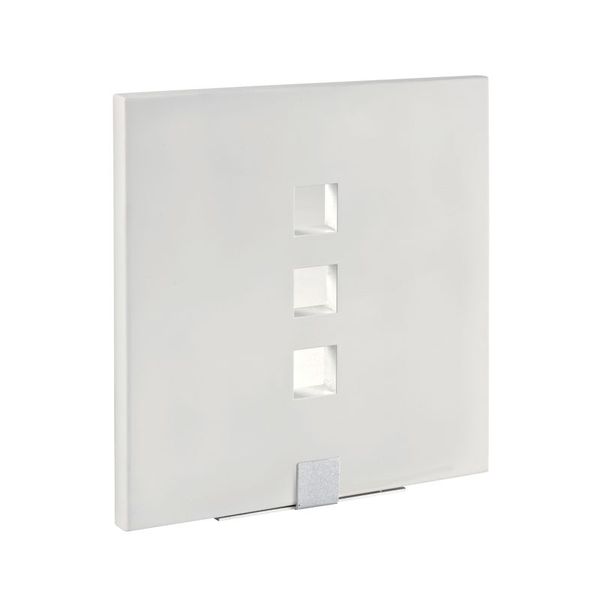 Viki - applique mur plâtre 2g7 2x9w max., carré, blanc, lampe non inc - 3028