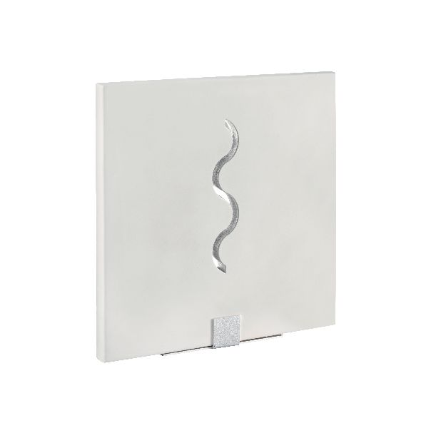 Viax - applique mur plâtre, carré, blanc, led intég. 3x1,2w 6300k 220l - 3051