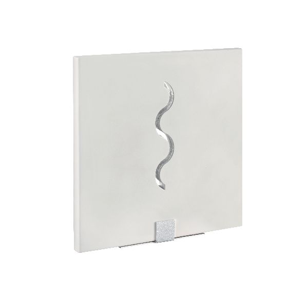 Viax - applique mur plâtre, carré, blanc, led intég. 3x1,2w 3000k 220l - 3053