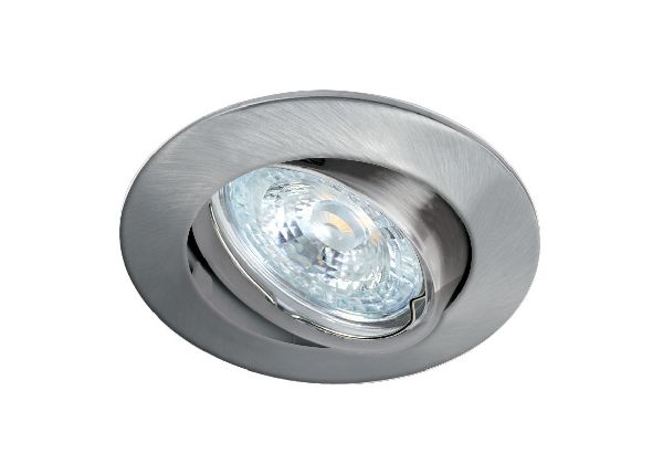 Lunar 230 cx-encastré gu10, rond, basc., nickel, connex. s/outil, lamp - 4560