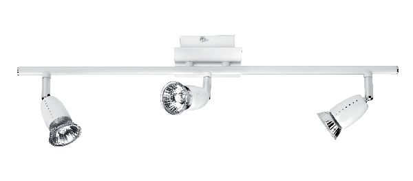 Ecco b3 - plaf./appl.mur 3 spots gu10 50w max., blanc, lampes non incl - 4664