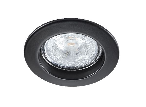 Fixo - 12 - encastré gu5,3, rond, fixe, noir, lampe non incl. - 4785