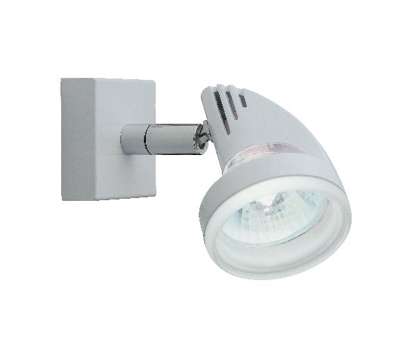 Columbia 01 - spot sur patère gu5,3 50w max, orientable, blanc, lampe - 4810