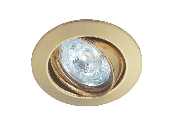 Lunar 50-12 - encastré gu5,3, rond, basculant, doré, lampe non incl. - 4875