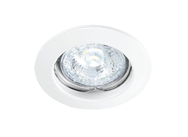 Disk - encastré gu10, rond, fixe, blanc, lampe non incl.,conx°s/outil - 4880