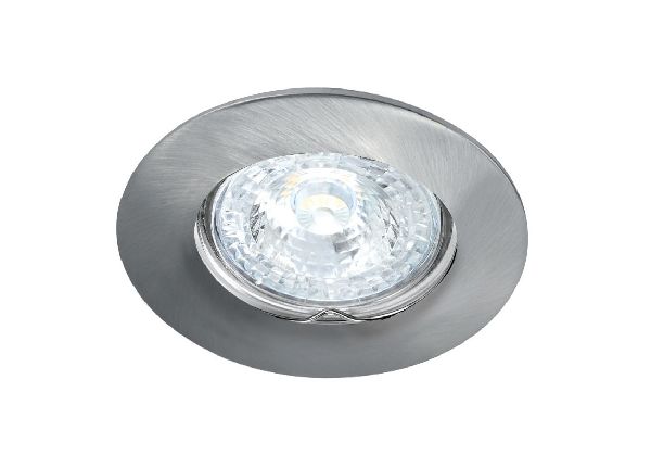 Disk - encastré gu10, rond, fixe, nickel, lampe non incl.,conx°s/outil - 4882