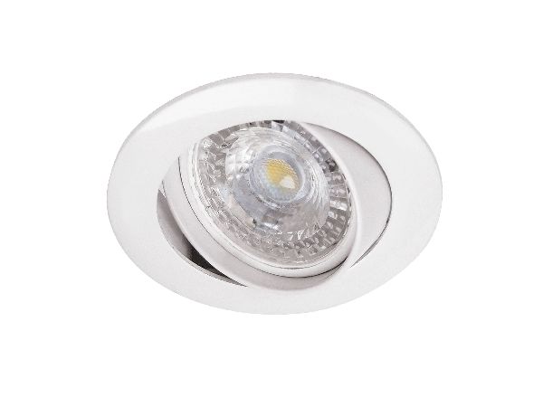 Galaxy - encastré gu10, rond, basculant, blanc, lampe non incl.,conx°s - 4890