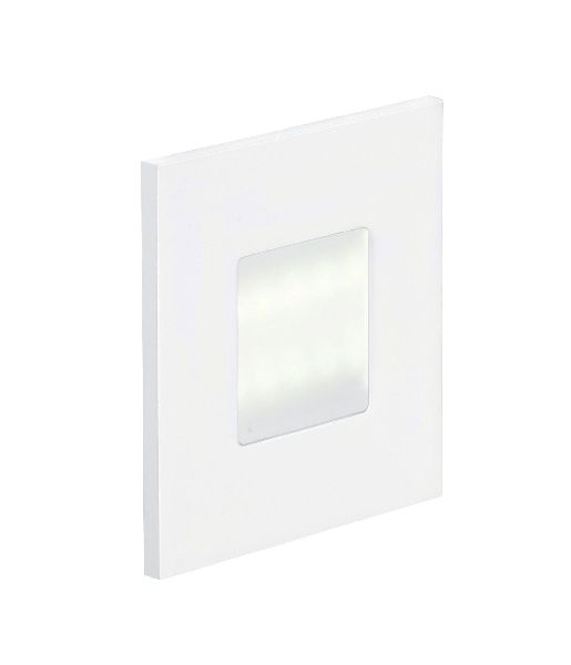 Baliz 2 - encastré mur carré, fixe, blanc, led intég. 0,92w 2400k 52lm - 50261