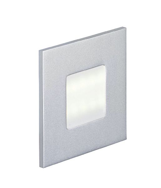 Baliz 2 - encastré mur carré, fixe, gris, led intég. 0,92w 2400k 52lm - 50263