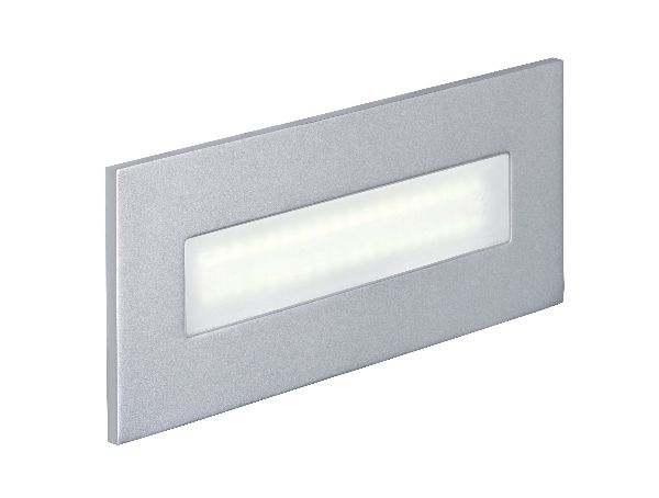 Baliz 3 - encastré mur rectang., fixe, gris, led intég. 2,76w 2400k 15 - 50267