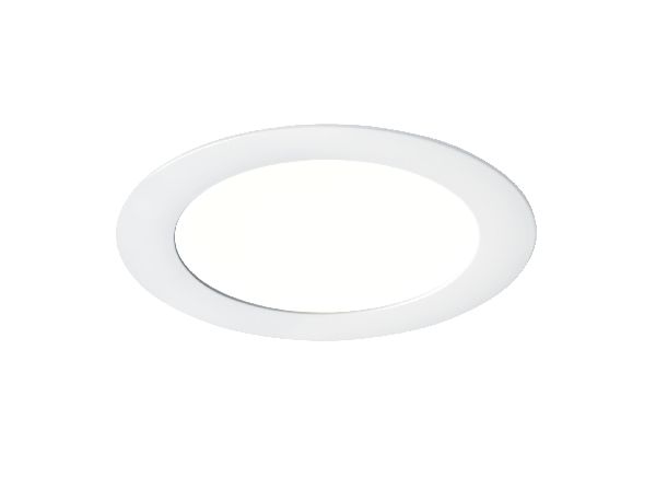 Flat led-downlight plat rond fixe blanc 110° led intég 20w 4000k 1700l - 50379
