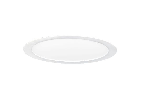 Flat led-downlight plat rond fixe blanc 110° led intég 30w 4000k 2500l - 50380