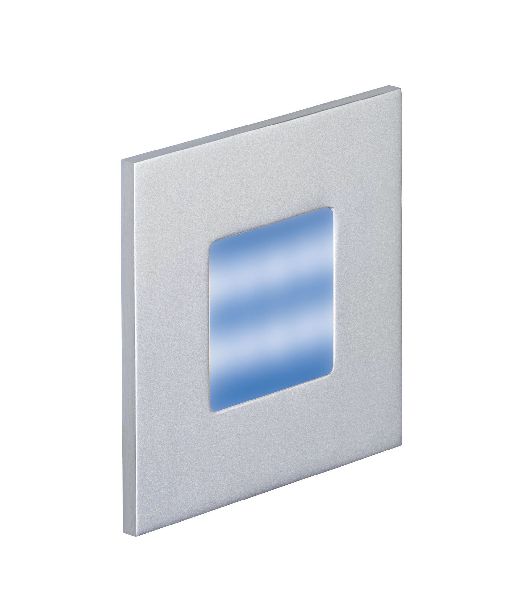 Baliz 2 - encastré mur carré, fixe, gris, led intég. 0,92w bleu - 50382