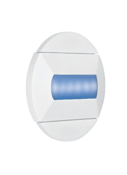 Baliz - encastré mur rond, fixe, blanc, led intég. 0,46w bleu - 50412