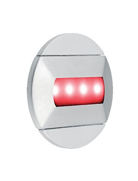 Baliz - encastré mur rond, fixe, gris, led intég. 0,46w rouge - 50415