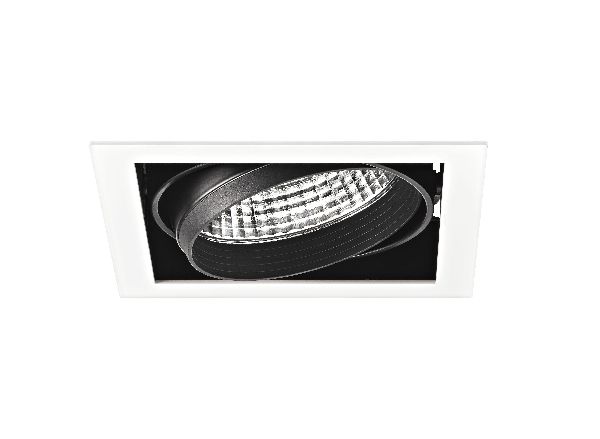 Kit quadra mono -downlight orient. blanc, module led 34w 3000k 40° 330 - 50470