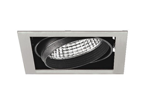 Kit quadra mono -downlight orient. gris, module led 34w 3000k 40° 3300 - 50472