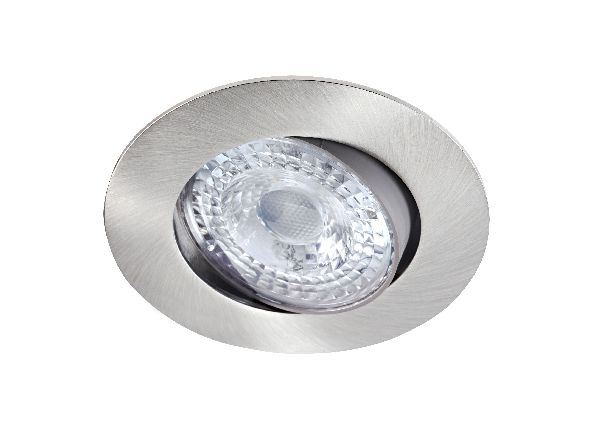 K8 - encastré, basc. 20°, nickel, led intég. 8w 3000k 680lm, ugr &lt;22, - 50536