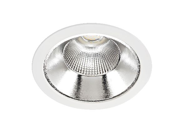 Riva - downlight ip20, ø232mm, fixe, blanc, led intég. 28w 55° 3000k 2 - 50602