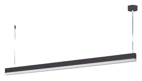 Linear - suspension, 1450mm, noir, led intég. 27w 3000k 2900lm - 50608