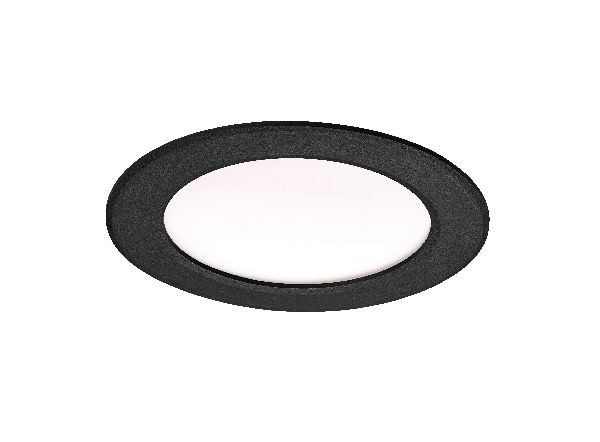 Flat-iso-downlight ip20/65 recouvr., fixe, noir, led 13w 1050lm 3000/4 - 50702