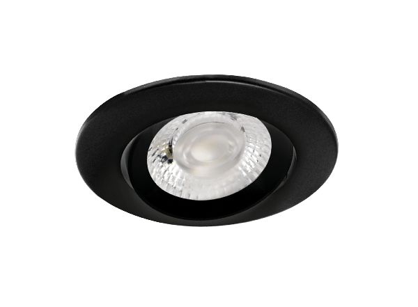 Axel - encastré ip20/65 vol.2, bascul., noir, led 6w 550lm 3000/4000k - 50726