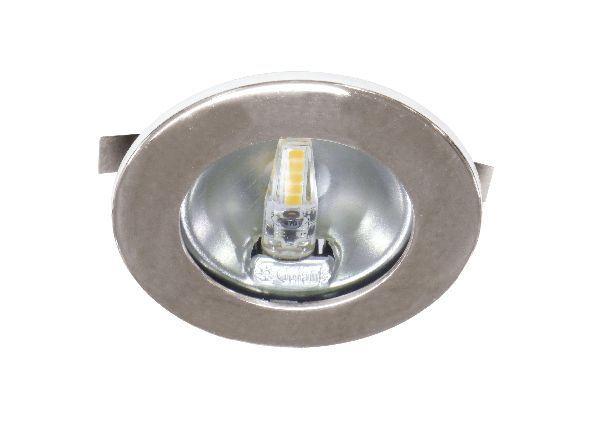 S1200 - encastré rond chromé ø70mm, led g4 1,8w 3000k 150lm incl. - 50772