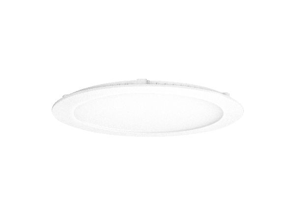 Flat cct - downlight plat rond fixe blanc 110° led 20w 1700lm 3000/400 - 50807