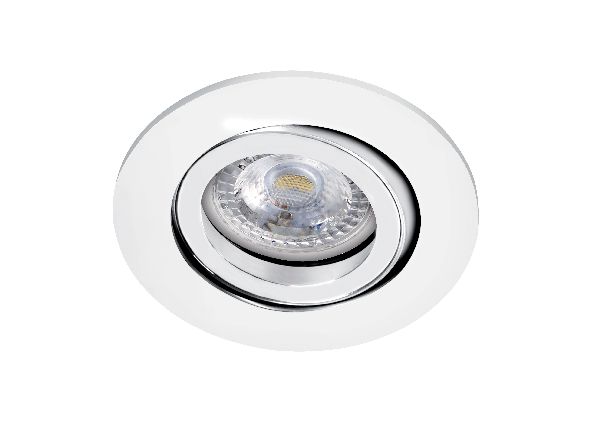 Tipo r - encastré gu10, rond, orientable, blanc, a/lpe led 7w 3000k 65 - 51005