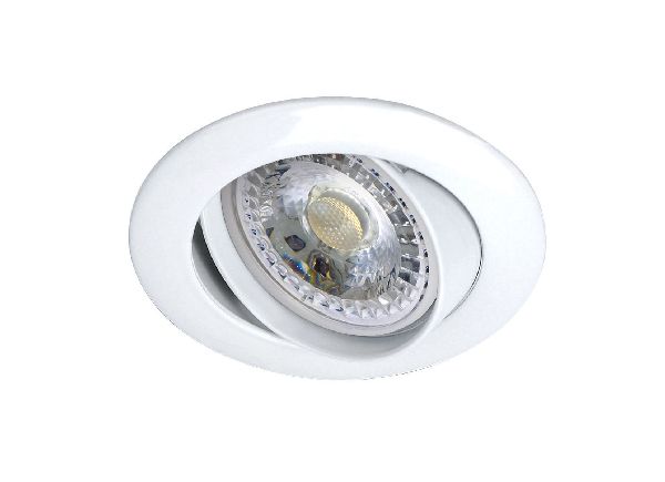 Galaxy - encastré gu10, rond, basc., blanc, a/lpe led 7w 3000k 650lm i - 51040