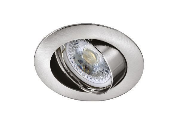 Galaxy - encastré gu10, rond, basc., nickel, a/lpe led 7w 3000k 650lm - 51042