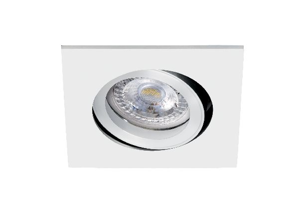 Tipo c - encastré gu10, carré, orientable, blanc, a/lpe led 7w 3000k 6 - 51046