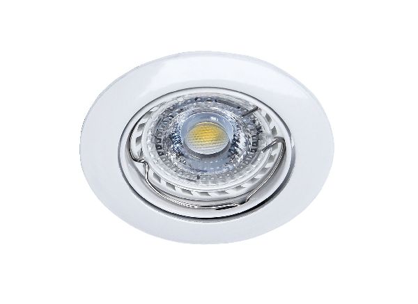 Lunar led - encastré gu10, blanc, a/lpe led 5,5w 3000k 410lm dimmable - 51066