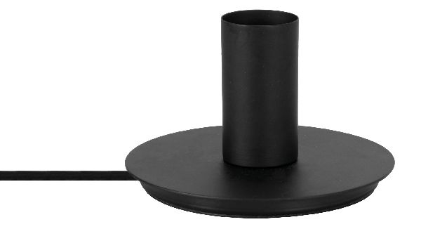 Tavola - support de lampe e27 à poser, métal noir, lampe non incl. - 51207