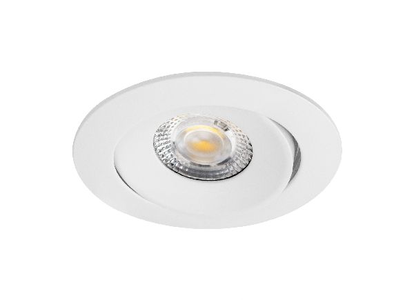 Aspen tilt - encastré rond, basculant, blanc, led 5w 36° 400lm 3000/4000k (cct) - 51225