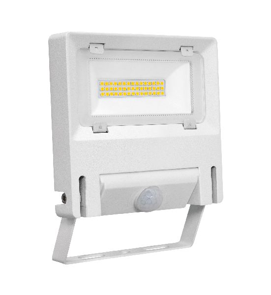 Michelle - proj. ext. ip65 ik08 blanc 110° led intég. 30w 3000k + détecteur pir - 51242