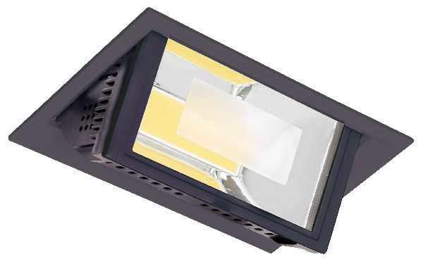 Metropolis - downlight, bascul., 80°, led 51w 4000k 4000lm, noir - 51247