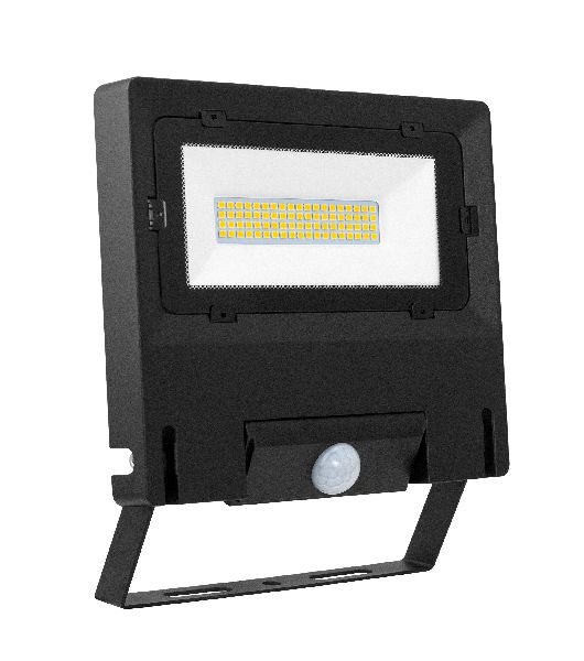 Michelle - proj. ext. ip65 ik08 noir 110° led intég. 50w 4000k + détecteur pir - 51268